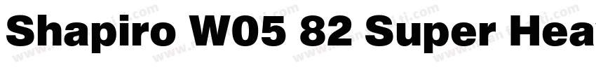 Shapiro W05 82 Super Heavy字体转换
